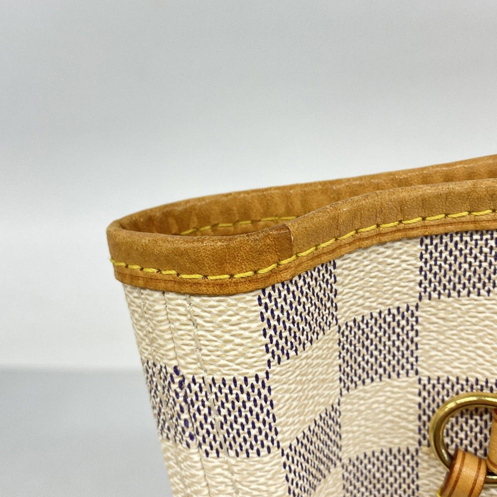 Louis Vuitton Tote Damier Azur Neverfull MM White — view 8