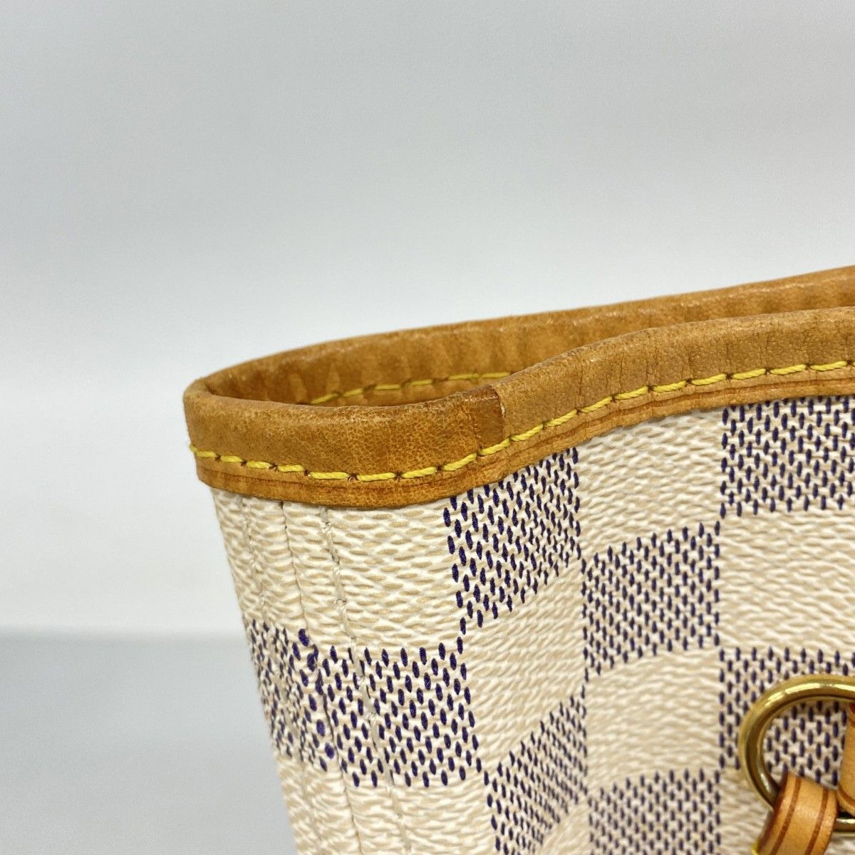 Louis Vuitton Tote Damier Azur Neverfull MM White — view 8
