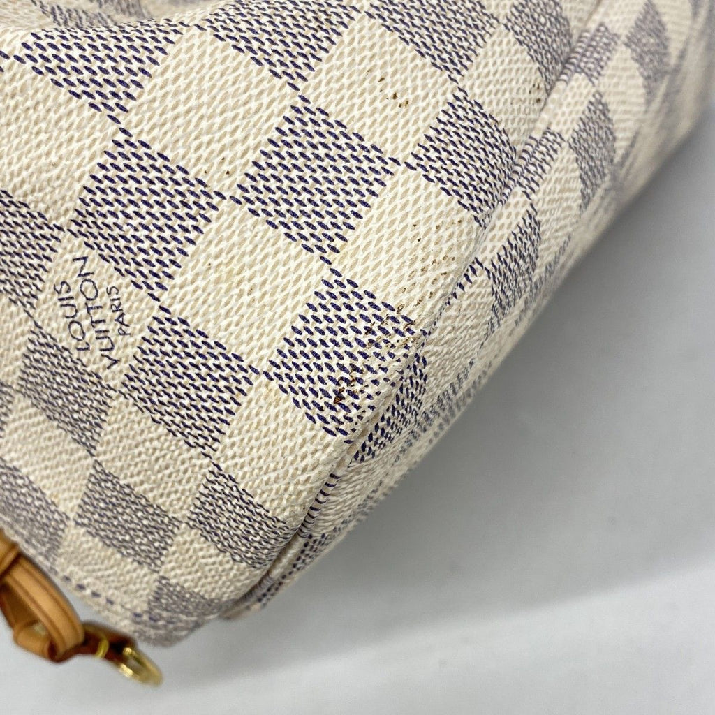 Louis Vuitton Tote Damier Azur Neverfull MM White — view 7