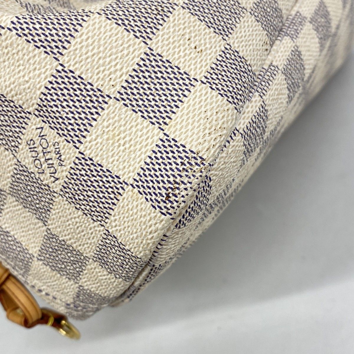 Louis Vuitton Tote Damier Azur Neverfull MM White — view 7