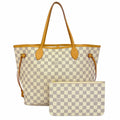 Louis Vuitton Tote Damier Azur Neverfull MM White