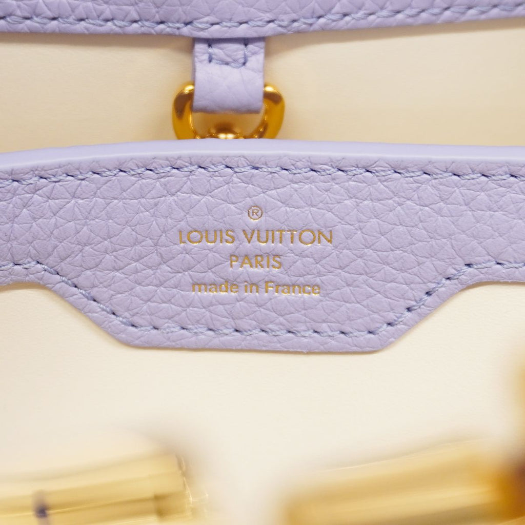 Louis Vuitton Handbag Taurillon Capucines BB Purple 2-Way — view 5