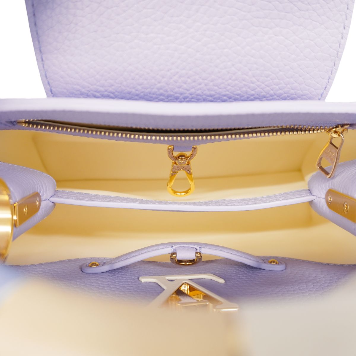 Louis Vuitton Handbag Taurillon Capucines BB Purple 2-Way — view 4