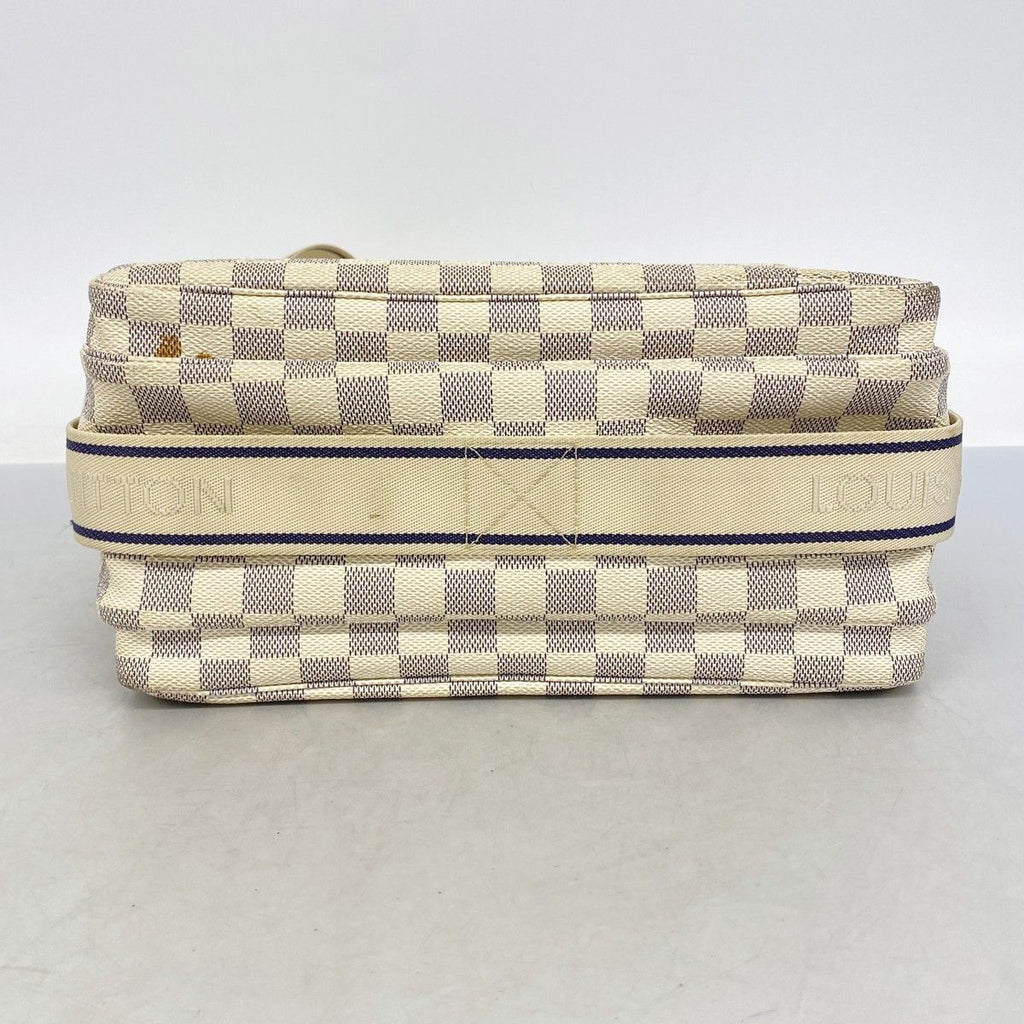 Louis Vuitton Shoulder Bag Damier Azur Naviglio White — view 3