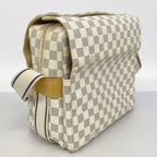 Louis Vuitton Shoulder Bag Damier Azur Naviglio White — view 2