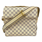 Louis Vuitton Shoulder Bag Damier Azur Naviglio White