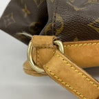 Louis Vuitton Backpack Monogram Montsouris GM Brown — view 8