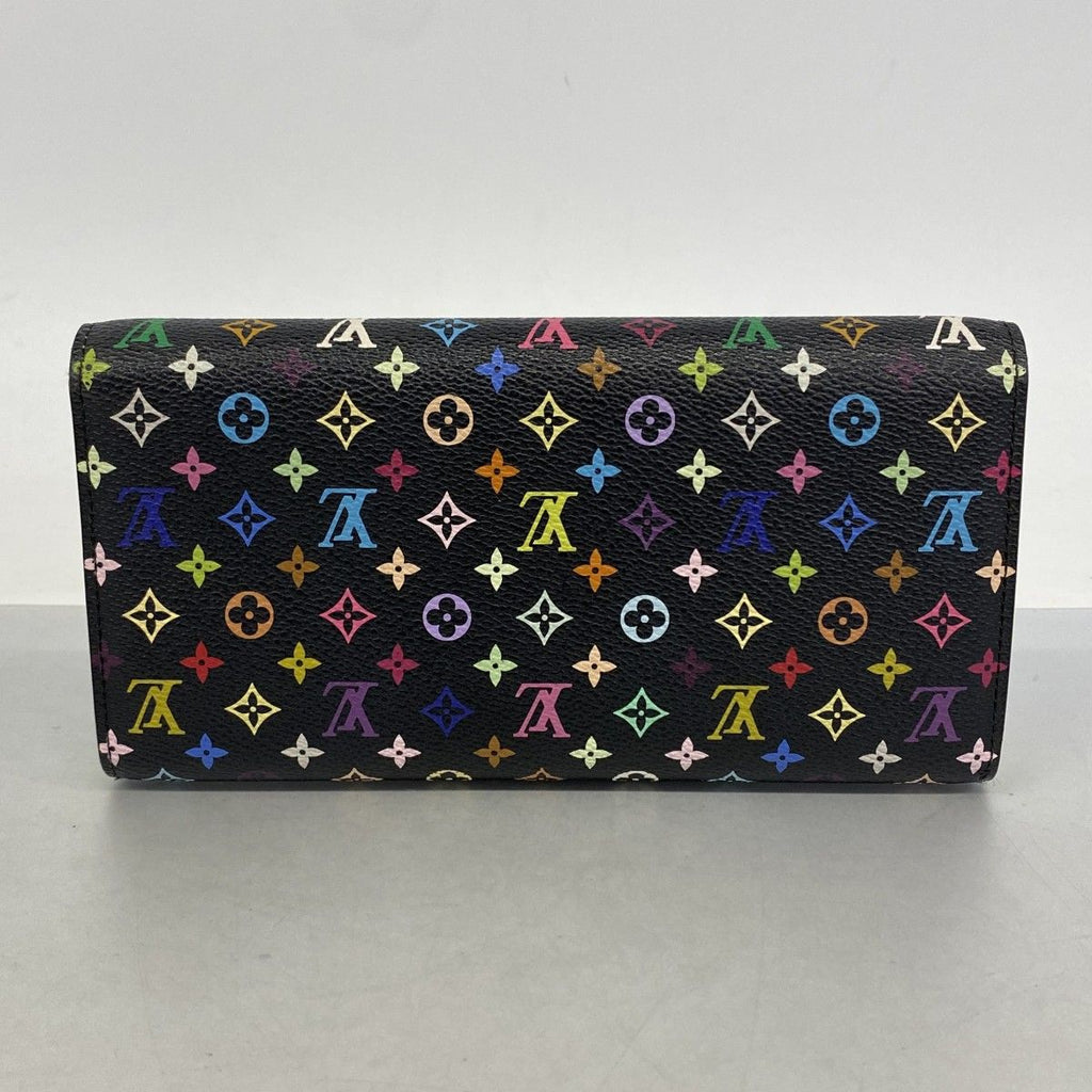 Louis Vuitton Wallet Monogram Multicolor Portefeuille Sarah Noir Pistache — view 9