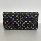 Louis Vuitton Wallet Monogram Multicolor Portefeuille Sarah Noir Pistache — view 9