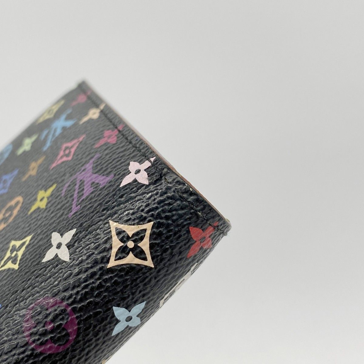 Louis Vuitton Wallet Monogram Multicolor Portefeuille Sarah Noir Pistache — view 6