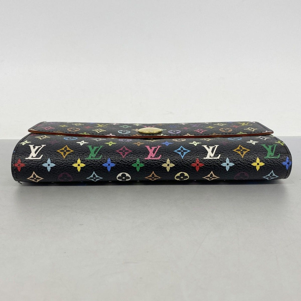 Louis Vuitton Wallet Monogram Multicolor Portefeuille Sarah Noir Pistache — view 2