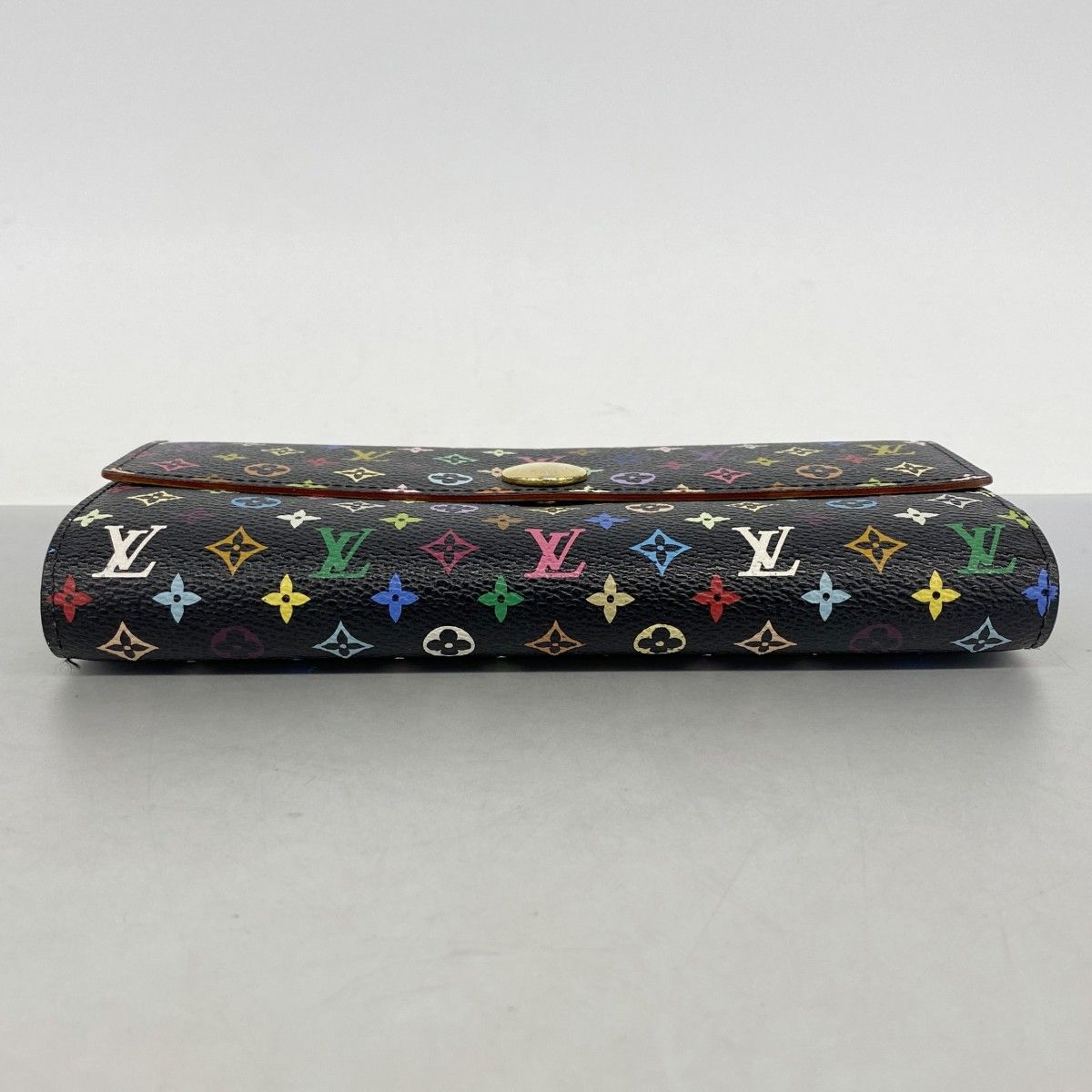Louis Vuitton Wallet Monogram Multicolor Portefeuille Sarah Noir Pistache — view 2