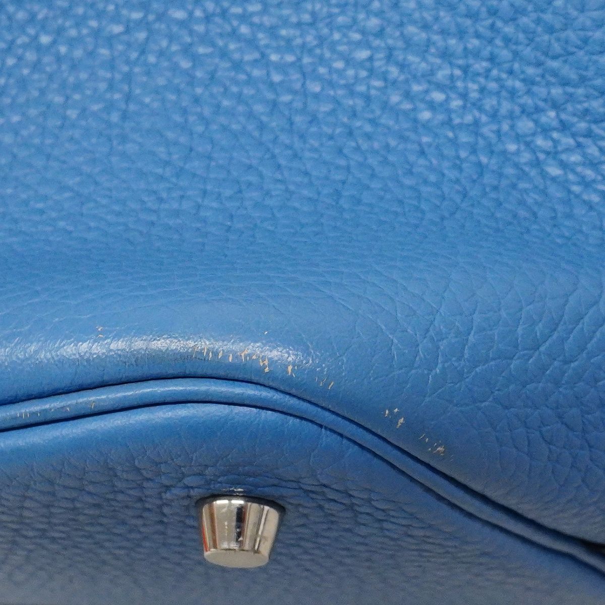 Hermes Handbag Picotin Lock Touch MM Taurillon Clemence Swift Blue Paradise — view 8