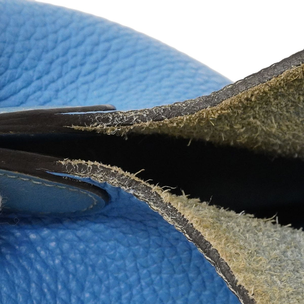 Hermes Handbag Picotin Lock Touch MM Taurillon Clemence Swift Blue Paradise — view 6