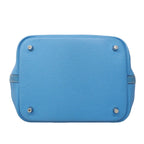 Hermes Handbag Picotin Lock Touch MM Taurillon Clemence Swift Blue Paradise — view 3