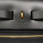 Hermes Handbag Herbag Zip PM Toile Military Black Gold 2-Way — view 5