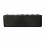 Chanel Shoulder Bag Deca Quilted Lambskin Black Gold — view 3