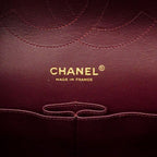 Chanel Shoulder Bag Deca Quilted Lambskin Black Gold — view 5
