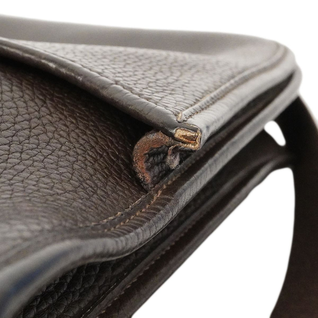 Hermes Shoulder Bag Evelyne Taurillon Clemence Ecorse Silver — view 8
