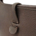 Hermes Shoulder Bag Evelyne Taurillon Clemence Ecorse Silver — view 9