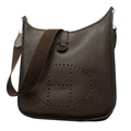 Hermes Shoulder Bag Evelyne Taurillon Clemence Ecorse Silver