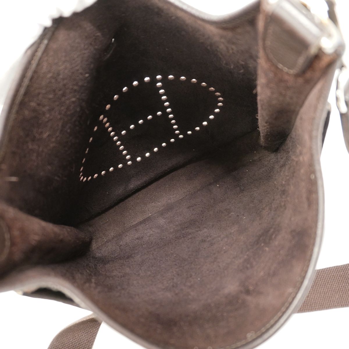 Hermes Shoulder Bag Evelyne Taurillon Clemence Ecorse Silver — view 4