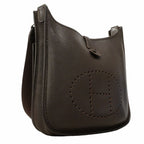 Hermes Shoulder Bag Evelyne Taurillon Clemence Ecorse Silver — view 2