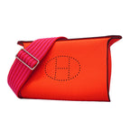 Hermes Shoulder Bag Vidopoche Togo Capucines Silver