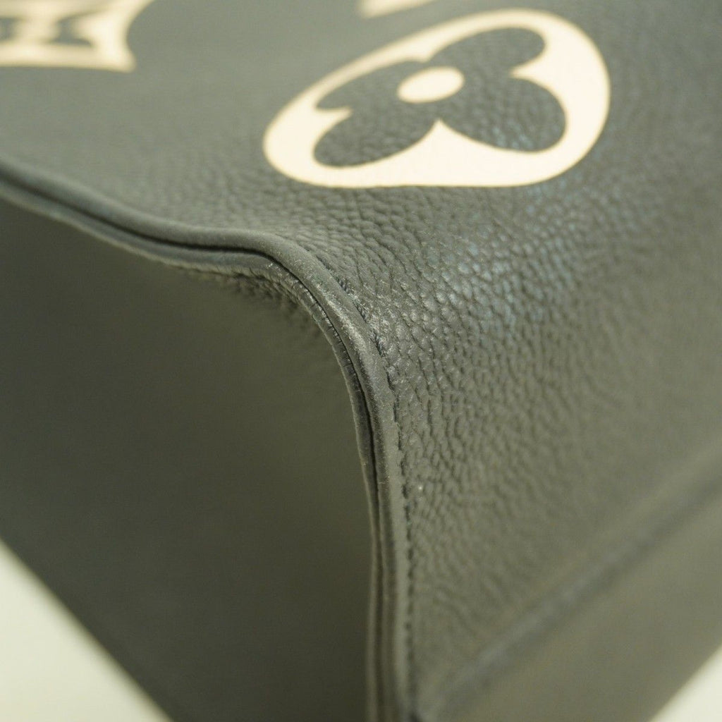 Louis Vuitton Tote Monogram Empreinte On The Go MM Black Beige 2-Way — view 6