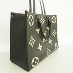 Louis Vuitton Tote Monogram Empreinte On The Go MM Black Beige 2-Way — view 2