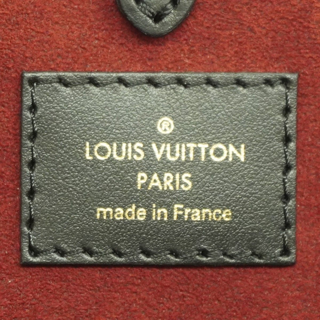 Louis Vuitton Tote Monogram Empreinte On The Go MM Black Beige 2-Way — view 5