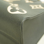 Louis Vuitton Tote Monogram Empreinte On The Go MM Black Beige 2-Way — view 7