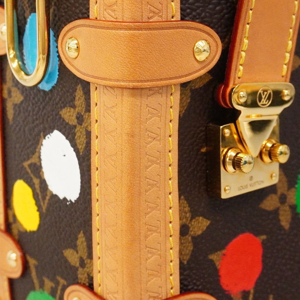 Louis Vuitton Handbag Monogram Side Trunk Brown Multicolor 2-Way Bag Yayoi — view 7