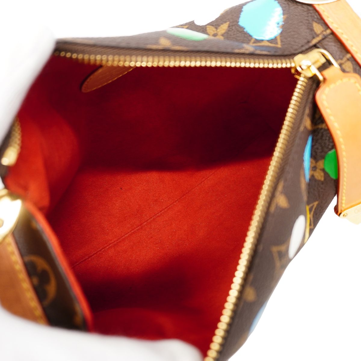 Louis Vuitton Handbag Monogram Side Trunk Brown Multicolor 2-Way Bag Yayoi — view 4