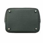 Hermes Handbag Picotin Lock PM Taurillon Clemence Vert Amand Silver — view 3