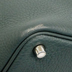 Hermes Handbag Picotin Lock PM Taurillon Clemence Vert Amand Silver — view 7