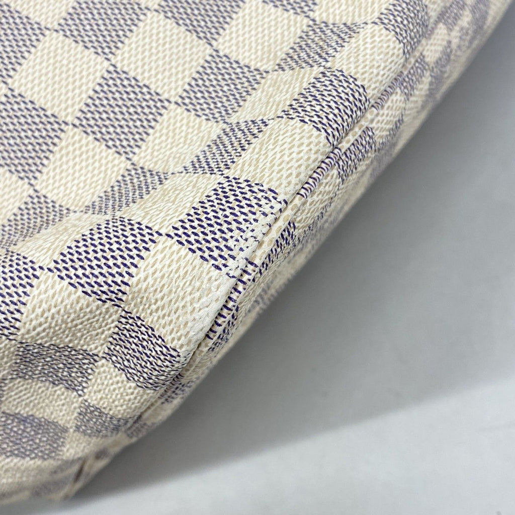 Louis Vuitton Tote Damier Azur Neverfull GM White — view 8