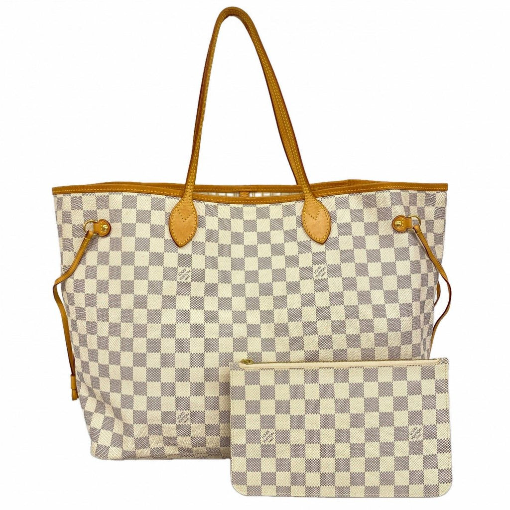 Louis Vuitton Tote Damier Azur Neverfull GM White