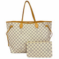 Louis Vuitton Tote Damier Azur Neverfull GM White