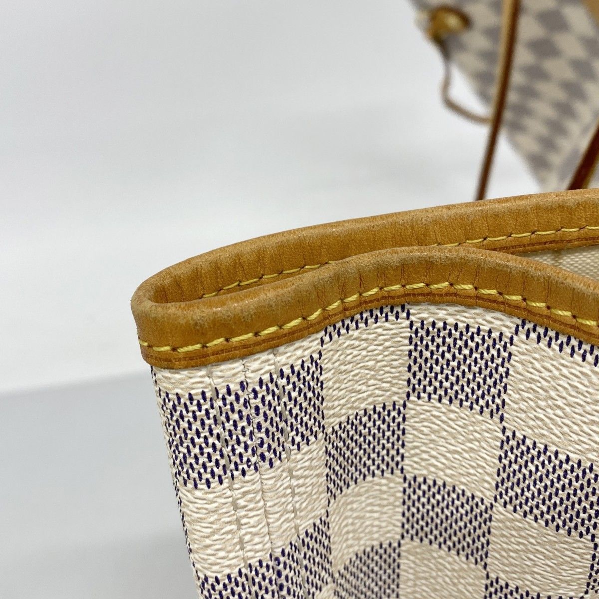 Louis Vuitton Tote Damier Azur Neverfull GM White — view 6