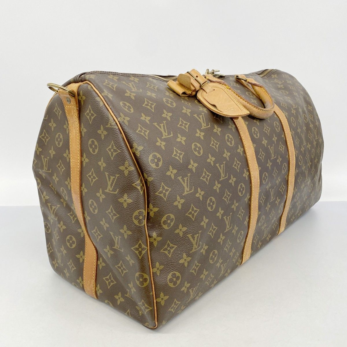 Louis Vuitton Boston Bag Monogram Keepall Bandouliere 60 Brown — view 2