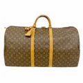 Louis Vuitton Boston Bag Monogram Keepall Bandouliere 60 Brown