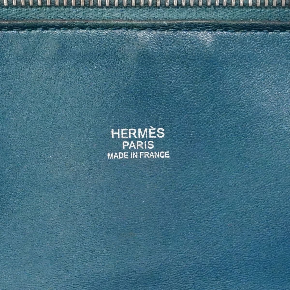 Hermes Handbag Bolide 31 Taurillon Clemence Col Vert Silver 2-Way — view 5
