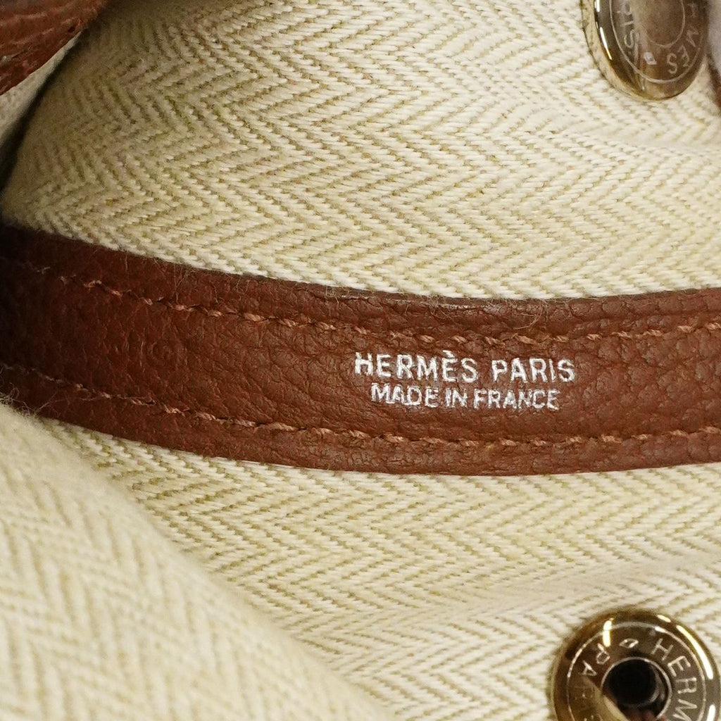 Hermes Tote Garden Party TPM Negonda Noisette Silver — view 5