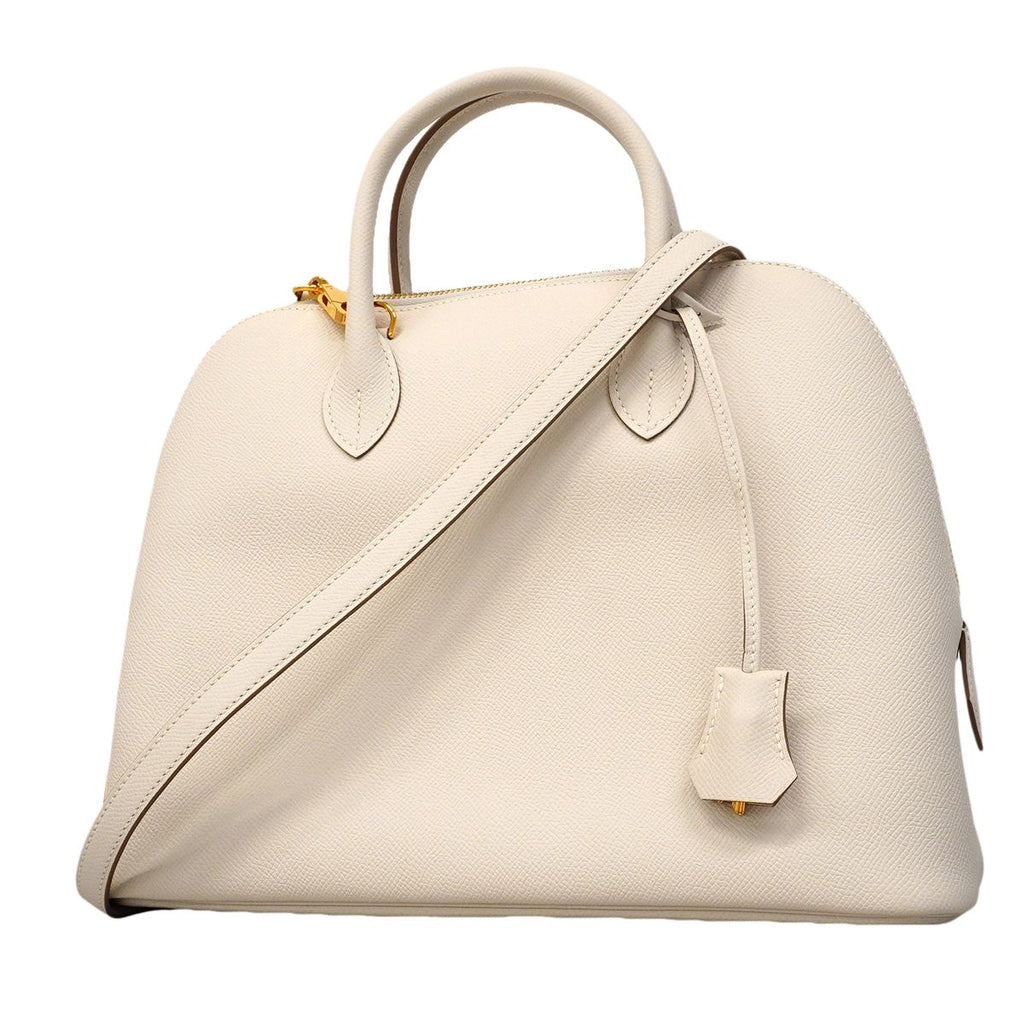 Hermes Handbag Bolide Veau Epsom Gris Perle Gold 2-Way