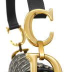 Dior Handbag Oblique Saddle Canvas Navy Gold — view 7