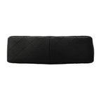 Chanel Shoulder Bag Maxi Quilted Caviar Leather Black Gold — view 3