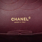 Chanel Shoulder Bag Maxi Quilted Caviar Leather Black Gold — view 5