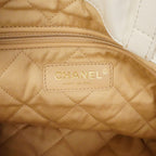 Chanel Backpack 22 Calfskin White Gold — view 5
