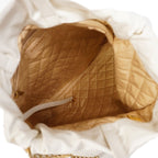 Chanel Backpack 22 Calfskin White Gold — view 4